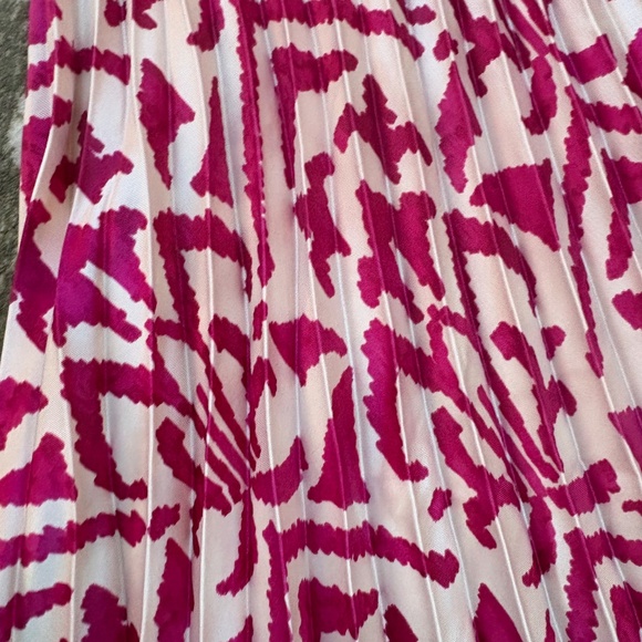 Mango Printed Pleated Skirt XXS - Picture 3 of 6